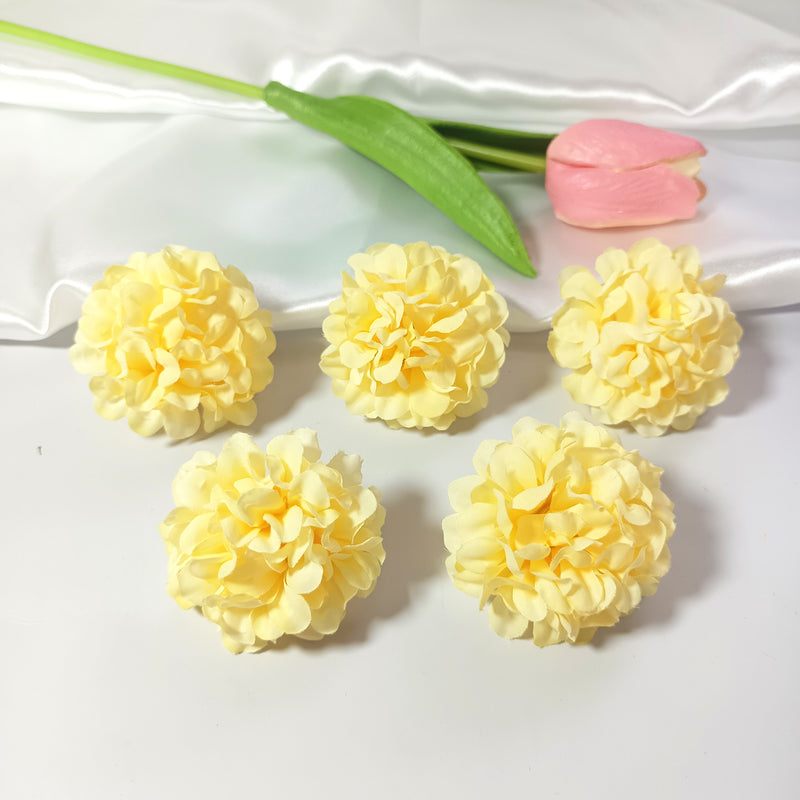 10 Pack Mini Hydrangea Flower Heads, 2" Realistic Silk Blooms, Bulk Faux Florals for DIY Wedding Decor, Corsages, Wreaths & Centerpieces