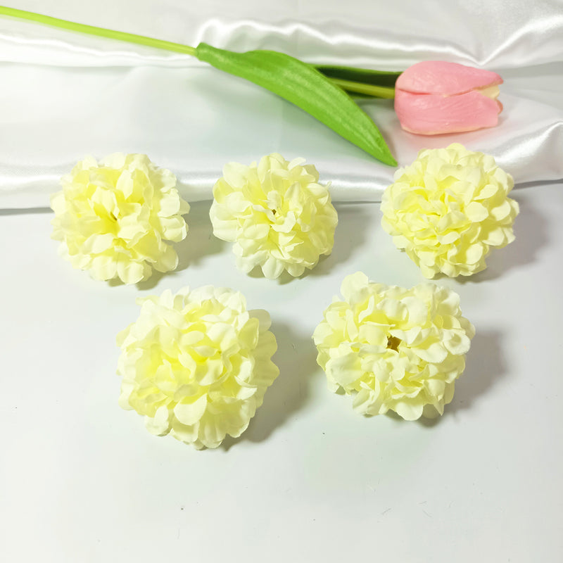 10 Pack Mini Hydrangea Flower Heads, 2" Realistic Silk Blooms, Bulk Faux Florals for DIY Wedding Decor, Corsages, Wreaths & Centerpieces