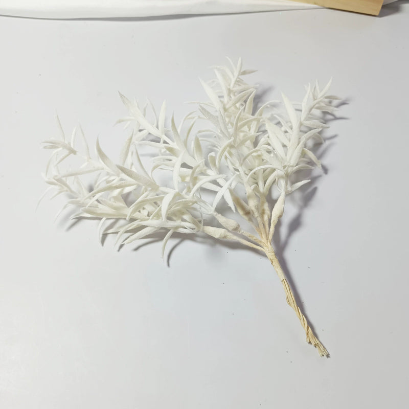 Realistic Sparkle Grass Stems, 8" Small Faux Greenery Branches, Lifelike Plant Filler for Vases, Modern Home Decor, DIY Wedding Bouquets & Floral Crafts