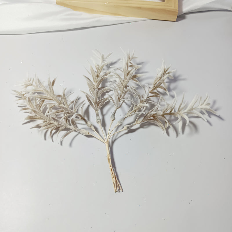 Realistic Sparkle Grass Stems, 8" Small Faux Greenery Branches, Lifelike Plant Filler for Vases, Modern Home Decor, DIY Wedding Bouquets & Floral Crafts