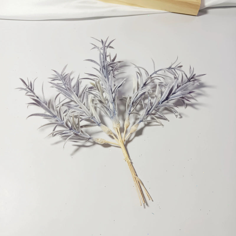 Realistic Sparkle Grass Stems, 8" Small Faux Greenery Branches, Lifelike Plant Filler for Vases, Modern Home Decor, DIY Wedding Bouquets & Floral Crafts