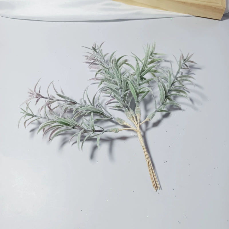 Realistic Sparkle Grass Stems, 8" Small Faux Greenery Branches, Lifelike Plant Filler for Vases, Modern Home Decor, DIY Wedding Bouquets & Floral Crafts