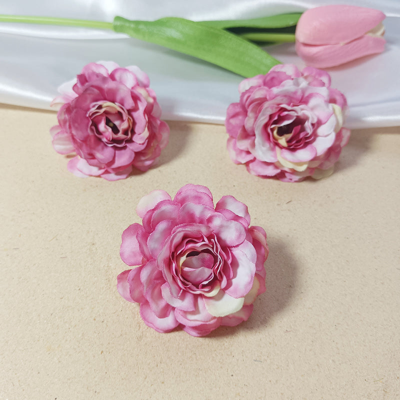 10-Pack Realistic Hydrangea Flower Heads, 2-Inch Faux Floral Blooms for DIY Crafts, Wedding Decor, Bouquets, Wreaths, Bulk & Home Arrangements