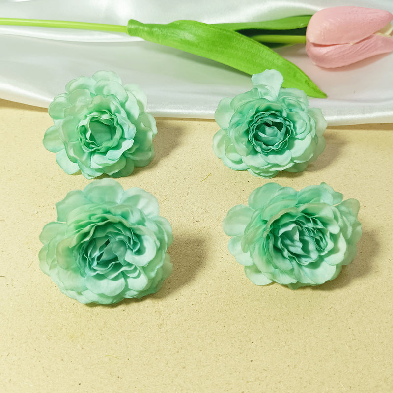10-Pack Realistic Hydrangea Flower Heads, 2-Inch Faux Floral Blooms for DIY Crafts, Wedding Decor, Bouquets, Wreaths, Bulk & Home Arrangements