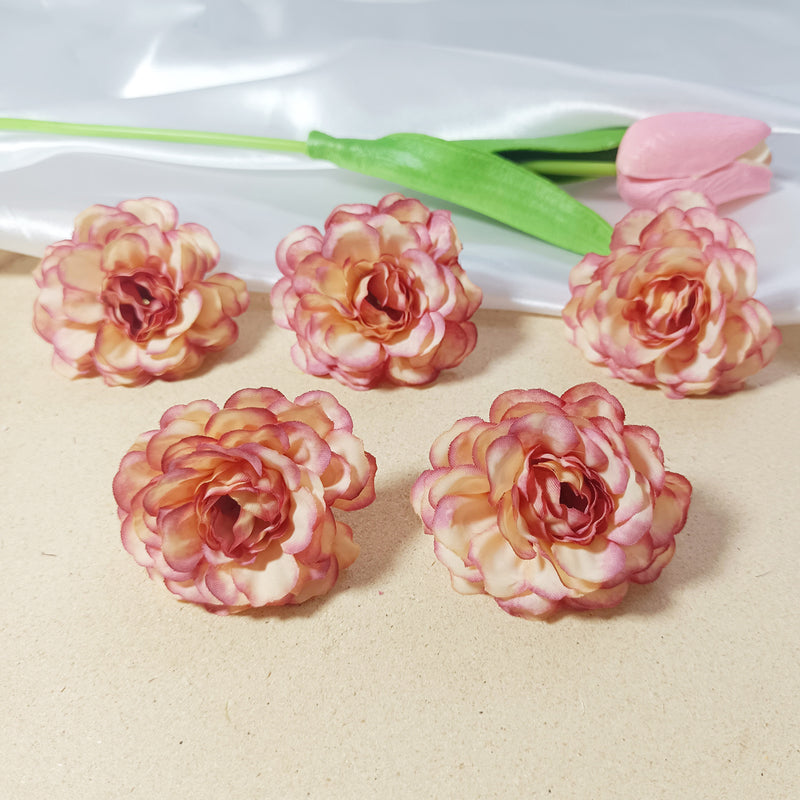 10-Pack Realistic Hydrangea Flower Heads, 2-Inch Faux Floral Blooms for DIY Crafts, Wedding Decor, Bouquets, Wreaths, Bulk & Home Arrangements