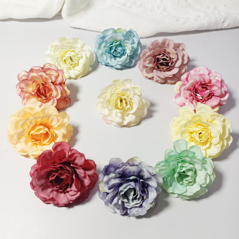 10-Pack Realistic Hydrangea Flower Heads, 2-Inch Faux Floral Blooms for DIY Crafts, Wedding Decor, Bouquets, Wreaths, Bulk & Home Arrangements