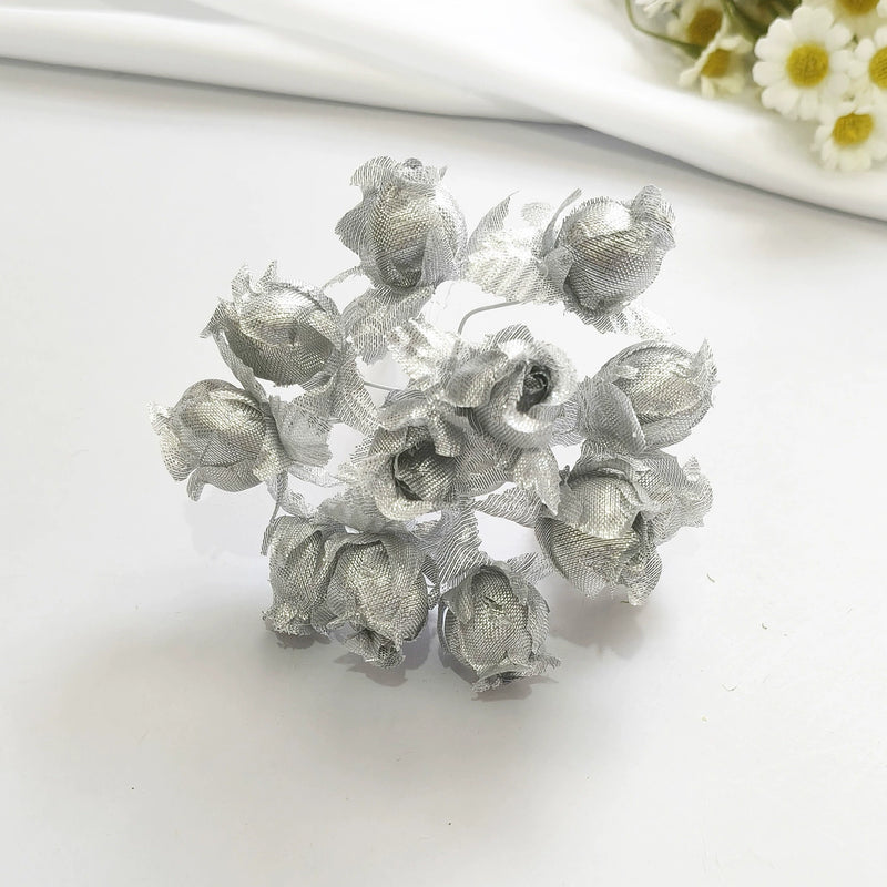 12-Stem Mini Pomegranate Flower Bouquet, Realistic 1" Faux Blooms, Lifelike Accent for DIY Crafts, Wedding Decor, Vase Filler, Farmhouse Home Decor