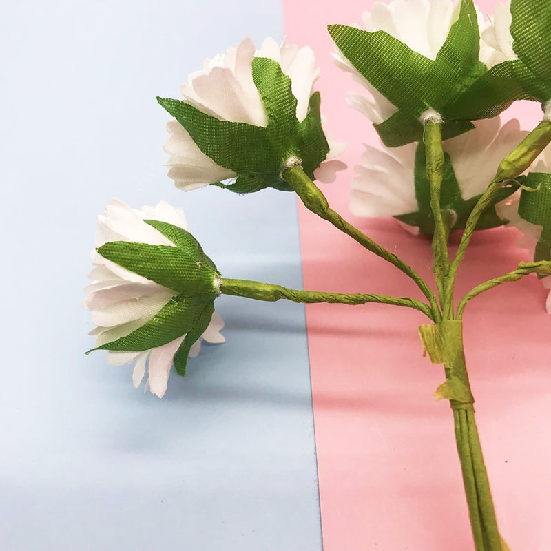 Realistic Carnation Bouquet, 6 Flowers, 4" Tall, Perfect for Wedding Decor, DIY Crafting, Home & Office Decoration, Allergy Safe, Durable & No Maintenance