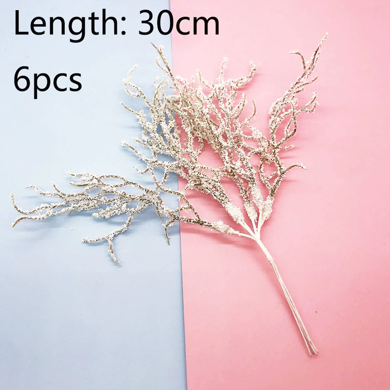 4-Inch Lifelike Floral Stem Pick, Mini Faux Flower Branch for DIY Wedding Corsages, Boutonnieres, Wreath Accents & Vase Filler Decor