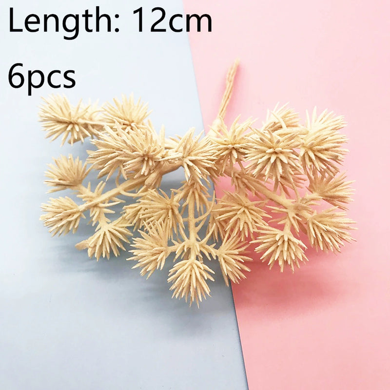 4-Inch Lifelike Floral Stem Pick, Mini Faux Flower Branch for DIY Wedding Corsages, Boutonnieres, Wreath Accents & Vase Filler Decor