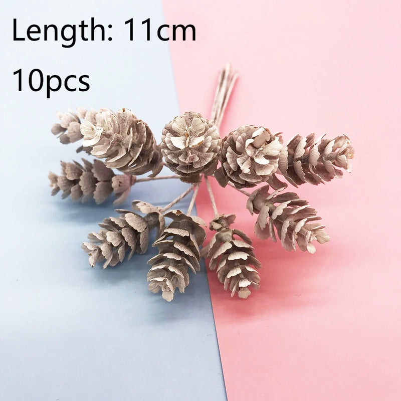 4-Inch Lifelike Floral Stem Pick, Mini Faux Flower Branch for DIY Wedding Corsages, Boutonnieres, Wreath Accents & Vase Filler Decor