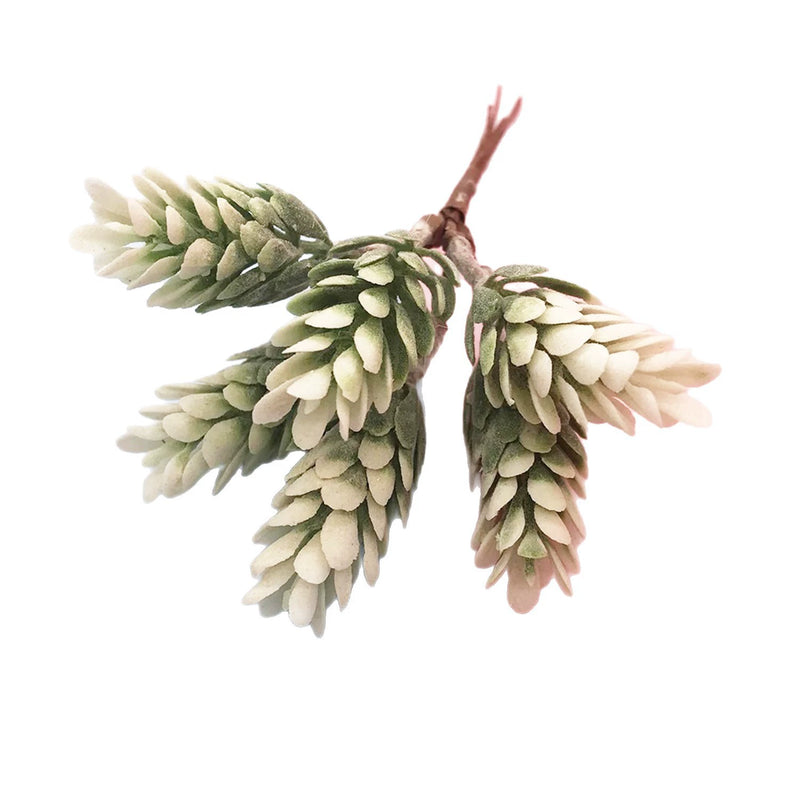 4-Inch Lifelike Floral Stem Pick, Mini Faux Flower Branch for DIY Wedding Corsages, Boutonnieres, Wreath Accents & Vase Filler Decor