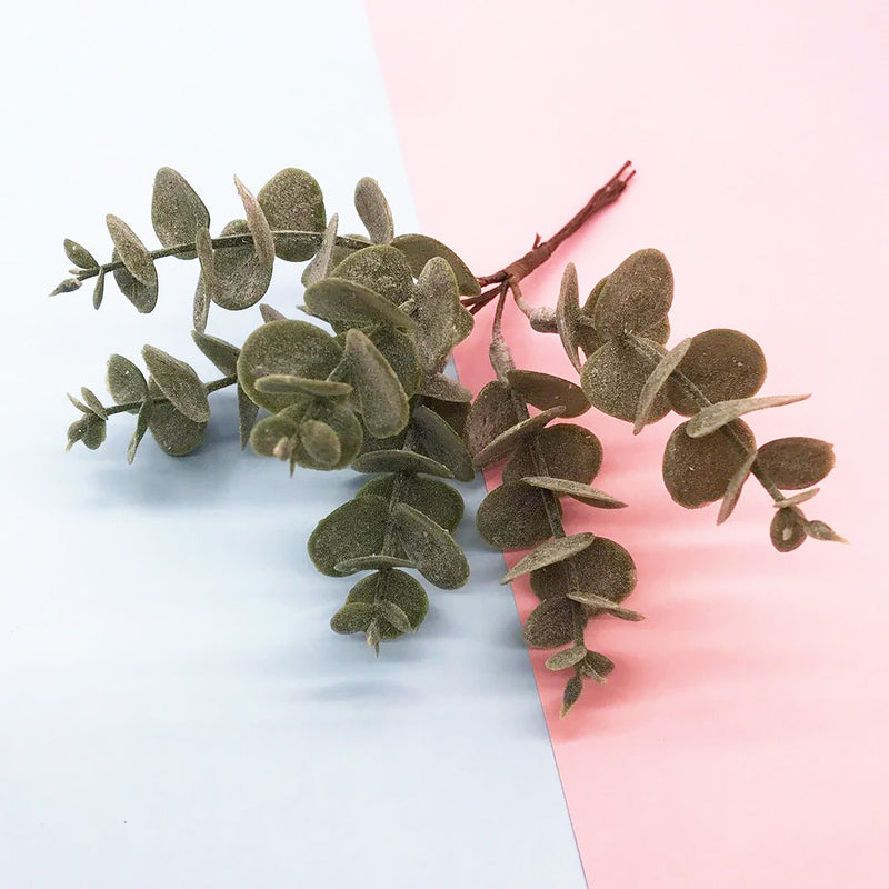 6 & 8-Inch Realistic Faux Greenery Picks, Lifelike Artificial Plant Stems for DIY Wedding Corsages, Wreaths, Vase Filler & Home Decor