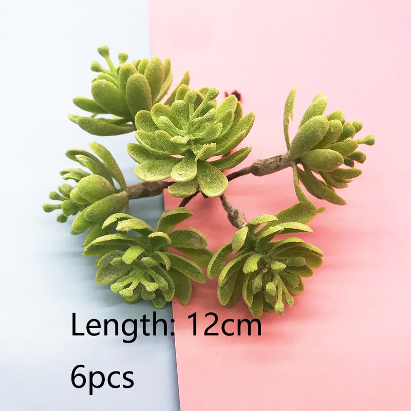 6 & 8-Inch Realistic Faux Greenery Picks, Lifelike Artificial Plant Stems for DIY Wedding Corsages, Wreaths, Vase Filler & Home Decor