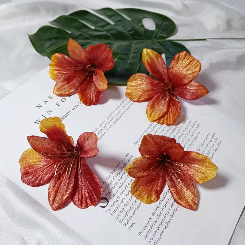 3-Inch Realistic Lily Flower Heads, Bulk Faux Lilies for DIY Wedding Crafts, Boutonnières, Corsages, Elegant Home & Event Decor