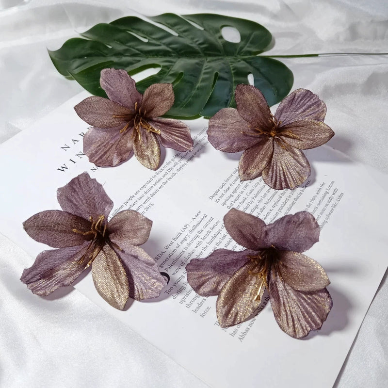 3-Inch Realistic Lily Flower Heads, Bulk Faux Lilies for DIY Wedding Crafts, Boutonnières, Corsages, Elegant Home & Event Decor