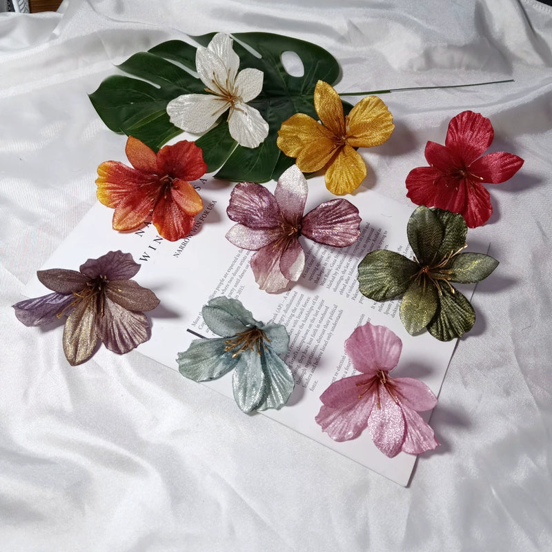 3-Inch Realistic Lily Flower Heads, Bulk Faux Lilies for DIY Wedding Crafts, Boutonnières, Corsages, Elegant Home & Event Decor