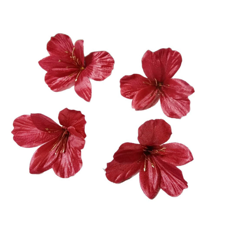 3-Inch Realistic Lily Flower Heads, Bulk Faux Lilies for DIY Wedding Crafts, Boutonnières, Corsages, Elegant Home & Event Decor