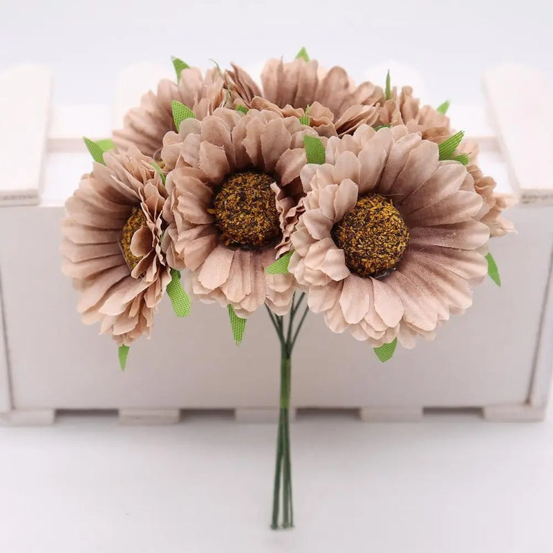 4.5" Silk Chrysanthemum Flower Heads, Lifelike Faux Mums for DIY Crafts, Wedding Bouquets & Wreaths, Bulk Artificial Flowers for Home Decor & Events