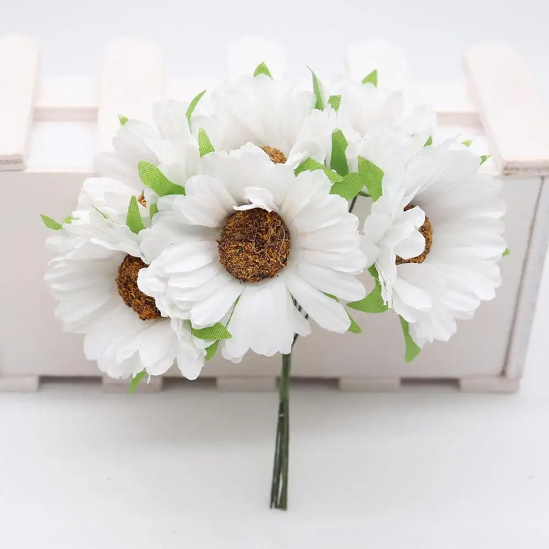 4.5" Silk Chrysanthemum Flower Heads, Lifelike Faux Mums for DIY Crafts, Wedding Bouquets & Wreaths, Bulk Artificial Flowers for Home Decor & Events