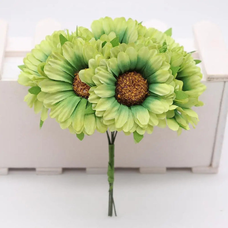 4.5" Silk Chrysanthemum Flower Heads, Lifelike Faux Mums for DIY Crafts, Wedding Bouquets & Wreaths, Bulk Artificial Flowers for Home Decor & Events