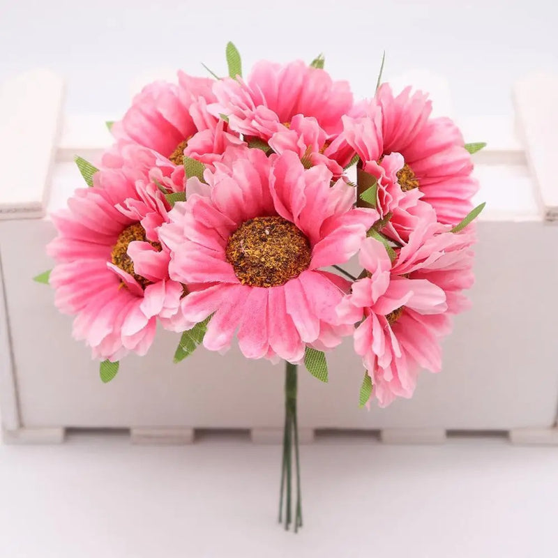 4.5" Silk Chrysanthemum Flower Heads, Lifelike Faux Mums for DIY Crafts, Wedding Bouquets & Wreaths, Bulk Artificial Flowers for Home Decor & Events