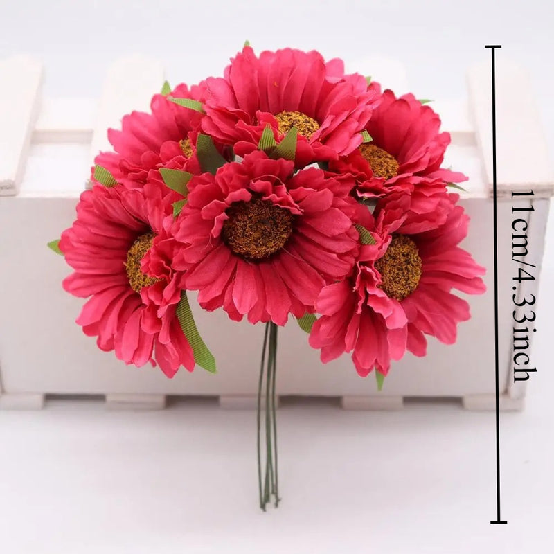 4.5" Silk Chrysanthemum Flower Heads, Lifelike Faux Mums for DIY Crafts, Wedding Bouquets & Wreaths, Bulk Artificial Flowers for Home Decor & Events