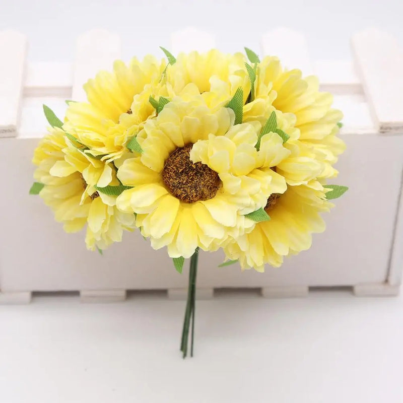 4.5" Silk Chrysanthemum Flower Heads, Lifelike Faux Mums for DIY Crafts, Wedding Bouquets & Wreaths, Bulk Artificial Flowers for Home Decor & Events