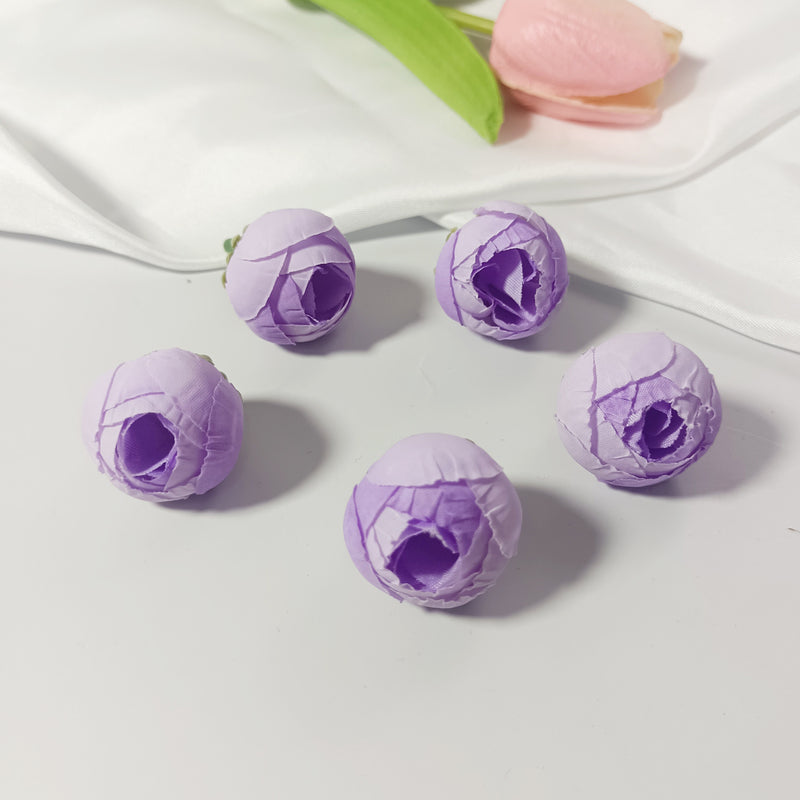 1-Inch Mini Rose Buds, Bulk Small Faux Tea Roses, Lifelike Artificial Flowers for DIY Crafts, Wedding Corsages, Boutonnieres & Home Decor