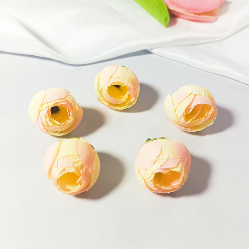 1-Inch Mini Rose Buds, Bulk Small Faux Tea Roses, Lifelike Artificial Flowers for DIY Crafts, Wedding Corsages, Boutonnieres & Home Decor