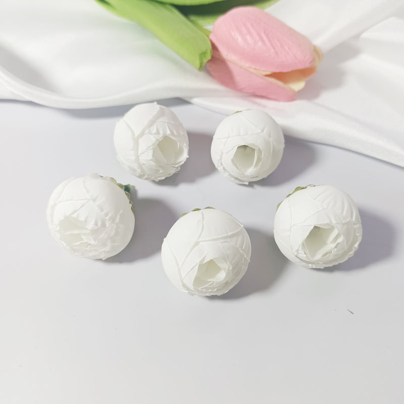 1-Inch Mini Rose Buds, Bulk Small Faux Tea Roses, Lifelike Artificial Flowers for DIY Crafts, Wedding Corsages, Boutonnieres & Home Decor