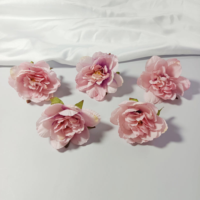 Realistic Faux Peony Flower Heads, 10 Pack, 3" Silk Flowers for DIY Crafts, Wedding Decor, Home & Event Centerpieces, Allergy & Pet Safe