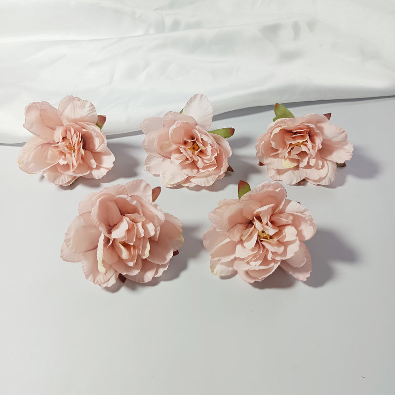 Realistic Faux Peony Flower Heads, 10 Pack, 3" Silk Flowers for DIY Crafts, Wedding Decor, Home & Event Centerpieces, Allergy & Pet Safe