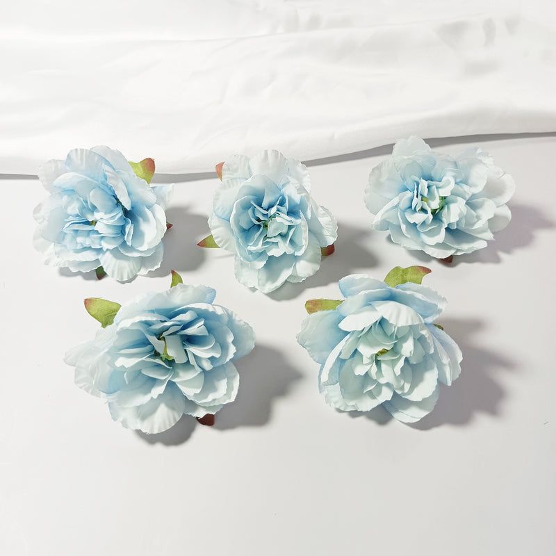 Realistic Faux Peony Flower Heads, 10 Pack, 3" Silk Flowers for DIY Crafts, Wedding Decor, Home & Event Centerpieces, Allergy & Pet Safe