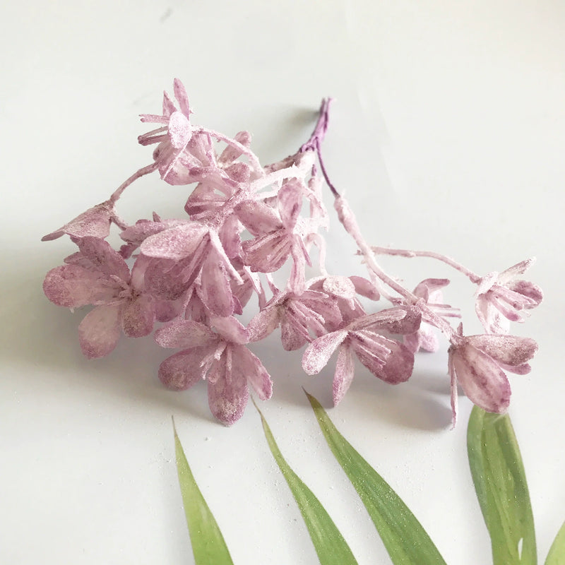 Faux Pine Mist Greenery Stems, 6.5" Realistic Frosted Leaf Picks for DIY Wedding Bouquets, Wreaths, Corsages & Vase Filler, Bulk Floral Supplies