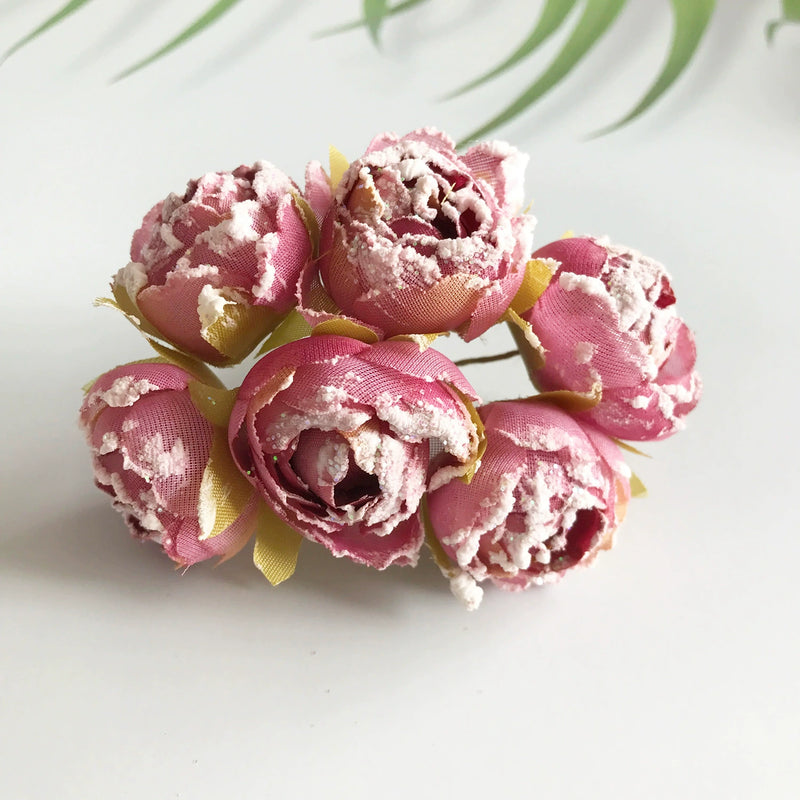 3" Realistic Silk Rose Heads, Dusty Tones Faux Flowers for DIY Wedding Bouquets, Crafts, Home Decor, Centerpieces, Bulk Wholesale Available