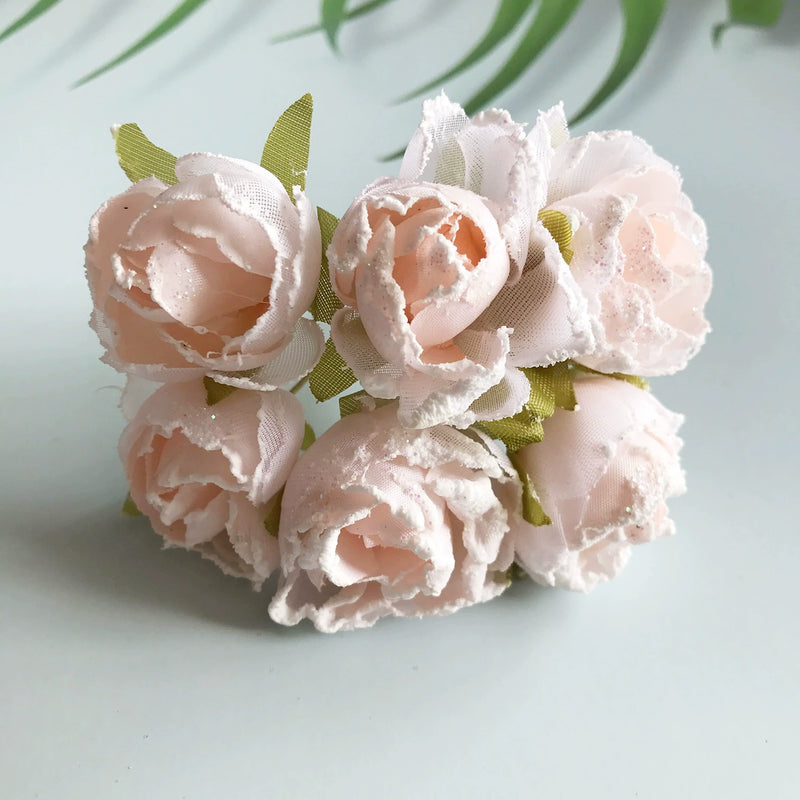 3" Realistic Silk Rose Heads, Dusty Tones Faux Flowers for DIY Wedding Bouquets, Crafts, Home Decor, Centerpieces, Bulk Wholesale Available