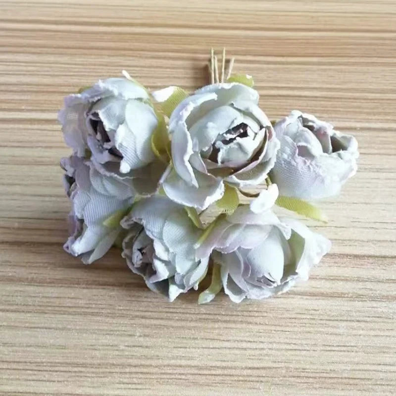 3" Realistic Silk Rose Heads, Dusty Tones Faux Flowers for DIY Wedding Bouquets, Crafts, Home Decor, Centerpieces, Bulk Wholesale Available