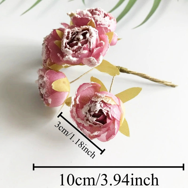 3" Realistic Silk Rose Heads, Dusty Tones Faux Flowers for DIY Wedding Bouquets, Crafts, Home Decor, Centerpieces, Bulk Wholesale Available