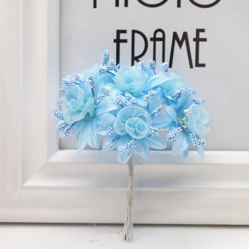 Faux Peony & Rose Floral Bouquet - 4.5" Real-Touch Gold & Silver Corsage, Perfect for Weddings, Events, Home Decor, DIY Gifts