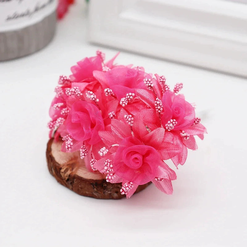 Faux Peony & Rose Floral Bouquet - 4.5" Real-Touch Gold & Silver Corsage, Perfect for Weddings, Events, Home Decor, DIY Gifts
