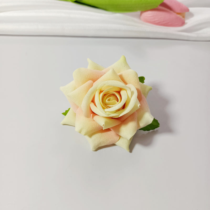 Bulk Velvet Rose Heads, 2-Inch Lifelike Faux Flowers for DIY Wedding Centerpieces, Corsages, Home Decor & Floral Crafts, Richly Textured Artificial Roses
