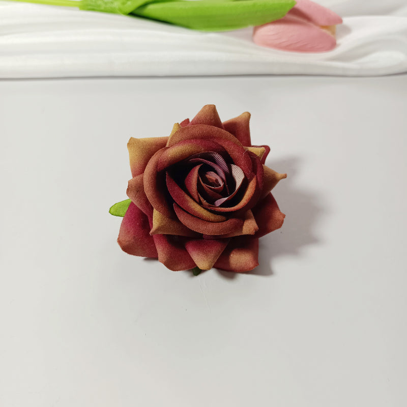 Bulk Velvet Rose Heads, 2-Inch Lifelike Faux Flowers for DIY Wedding Centerpieces, Corsages, Home Decor & Floral Crafts, Richly Textured Artificial Roses