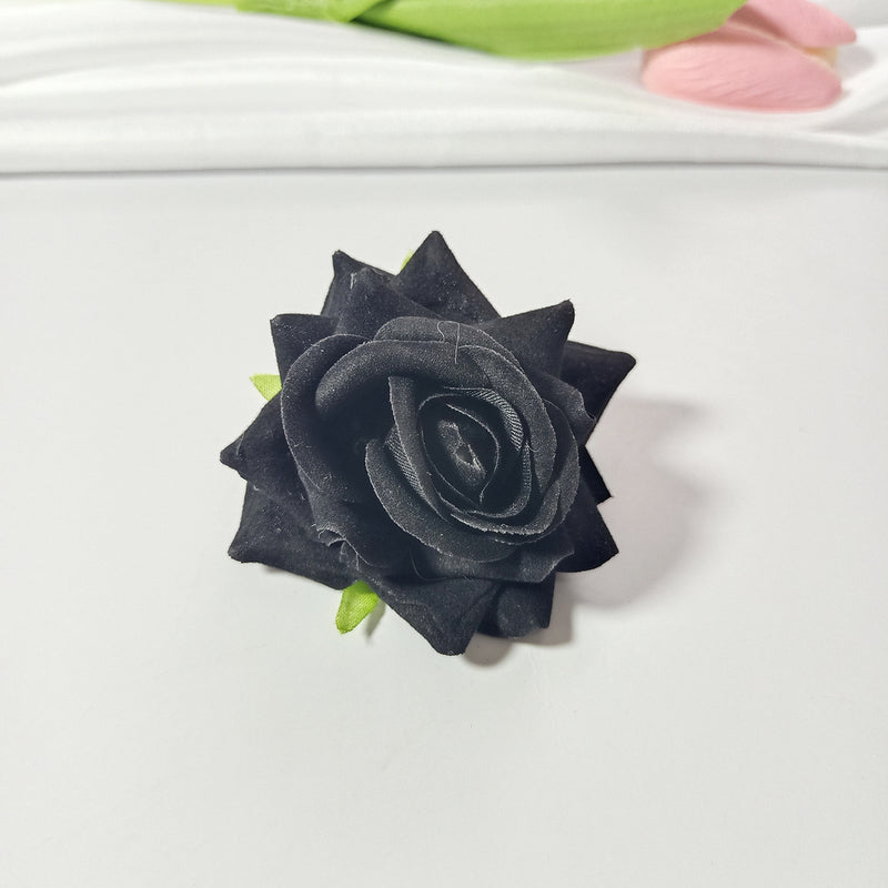 Bulk Velvet Rose Heads, 2-Inch Lifelike Faux Flowers for DIY Wedding Centerpieces, Corsages, Home Decor & Floral Crafts, Richly Textured Artificial Roses