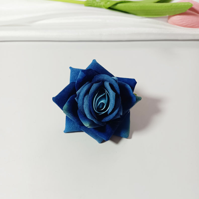 Bulk Velvet Rose Heads, 2-Inch Lifelike Faux Flowers for DIY Wedding Centerpieces, Corsages, Home Decor & Floral Crafts, Richly Textured Artificial Roses