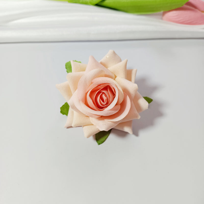 Bulk Velvet Rose Heads, 2-Inch Lifelike Faux Flowers for DIY Wedding Centerpieces, Corsages, Home Decor & Floral Crafts, Richly Textured Artificial Roses