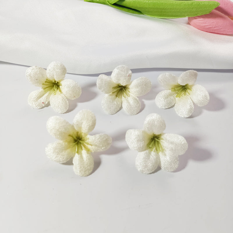 10-Pack Wildflower Heads, 1.5" Loose Faux Flowers, Realistic Craft Blooms for DIY Wedding Corsages, Wreaths, Home & Event Decor