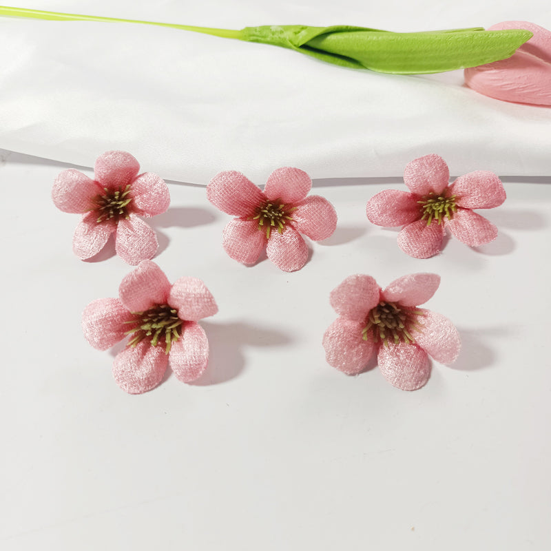 10-Pack Wildflower Heads, 1.5" Loose Faux Flowers, Realistic Craft Blooms for DIY Wedding Corsages, Wreaths, Home & Event Decor