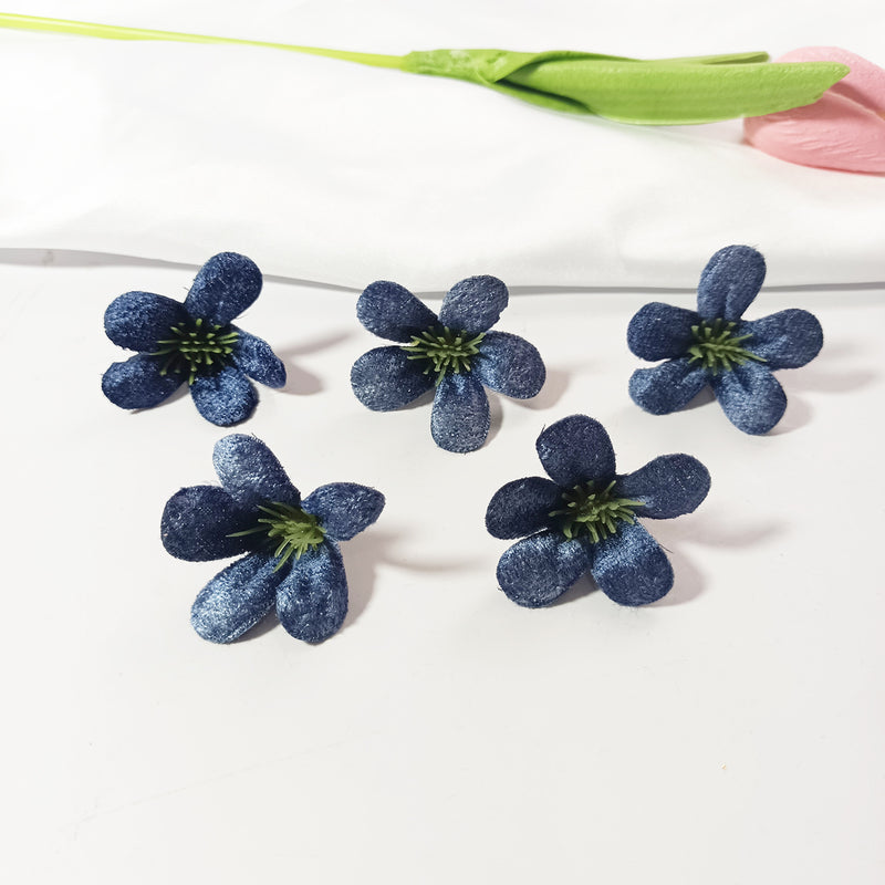 10-Pack Wildflower Heads, 1.5" Loose Faux Flowers, Realistic Craft Blooms for DIY Wedding Corsages, Wreaths, Home & Event Decor