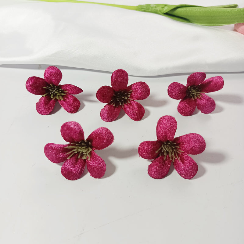10-Pack Wildflower Heads, 1.5" Loose Faux Flowers, Realistic Craft Blooms for DIY Wedding Corsages, Wreaths, Home & Event Decor